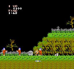 Ghosts'n Goblins (USA) In game screenshot